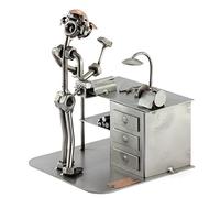 Steelman24 I Omini di Viti Fabbro I Idee Regalo Originale I Soprammobili in Metallo I Modellino