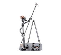 Steelman24 I Omini di Viti Imbianchino con Rullo I Idee Regalo Originale I Soprammobili in Metallo I Modellino