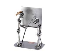 Steelman24 I Omini di Viti Maestra con Scolaro I Idee Regalo Originale I Soprammobili in Metallo I Modellino