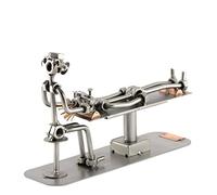 Steelman24 I Omini di Viti Osteopata I Idee Regalo Originale I Soprammobili in Metallo I Modellino