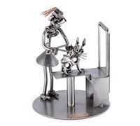 Steelman24 I Omini di Viti Parrucchiere per Gatto I Idee Regalo Originale I Soprammobili in Metallo I Modellino