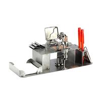 Steelman24 I Omini di Viti Personal Computer, Organizer da Scrivania I Idee Regalo Originale I Soprammobili in Metallo I Modellino