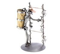 Steelman24 I Omini di Viti Vignaiolo I Idee Regalo Originale I Soprammobili in Metallo I Modellino