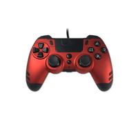 Steelplay JVAMUL00151 Gamepad con retroilluminazione a LED rossi, pulsanti programmabili, 3 m, PS4/PC
