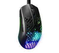 SteelSeries Aerox 3 - Mouse da gioco Holey RGB, design ultraleggero resistente all'acqua - Sensore ottico TrueMove Core da 8.500 DPI - Onyx
