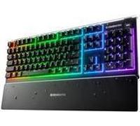 SteelSeries Apex 3 - Tastiera - con rotella multimediale - retroilluminazione - USB - Tedesco - Interruttore a chiave Whisper Q