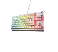 SteelSeries Apex 3 TKL - Tastiera Gaming Blanco - Fattore di forma compatto senza tastierino - Illuminazione RGB a 8 zone - Resiste ad acqua e polvere - Switch da gaming super silenziosi - DE QWERTZ