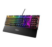 SteelSeries Apex 7 - Tastiera meccanica per videogiochi - Smart Display OLED - Retroilluminazione LED RGB - Switch Rossi - Layout Tedesco (QWERTZ)