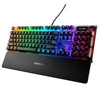 SteelSeries Apex 7 - Tastiera meccanica per videogiochi - Smart Display OLED - Retroilluminazione LED RGB - Switch Blu - Layout Americano (QWERTY)