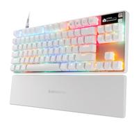 SteelSeries Apex Pro TKL Gen 3 Tastiera Meccanica Gaming - HyperMagnetic OmniPoint 3.0 switch - Attuazione regolabile - Innesco rapido - Tocco rapido/SOCD - OLED - RGB - USB-C - US QWERTY - Bianco