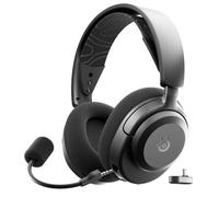 SteelSeries Arctis Nova 3P - Cuffie da gioco multipiattaforma wireless - Controllo via app - Batteria 40h - Driver magnetici al neodimio - 2,4GHz/BT - Mic staccabile - PS5, PS4, PC, Switch - Nero