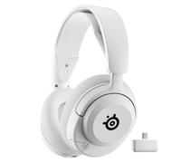 SteelSeries Arctis Nova 5 Cuffie wireless multisistema da gioco - Bianco - Driver magnetici al neodimio - Più di 100 preset audio - Batteria 60 HR - 2.4 GHz o BT