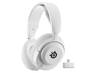 SteelSeries Arctis Nova 5 Cuffie wireless multisistema da gioco - Bianco - Driver magnetici al neodimio - Più di 100 preset audio - Batteria 60 HR - 2.4 GHz o BT