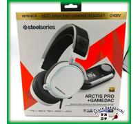 SteelSeries Arctis Pro + GameDAC Cuffie da gioco cablate bianche Hi-Res...