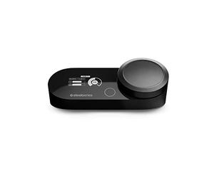 SteelSeries GameDAC Gen 2 - Amplificatore audio Hi-Res, ESS Sabre Quad-DAC - Eliminazione del rumore da parte dell'IA - Audio spaziale a 360° - Certificato Hi-Res - PC, PS5, PS4