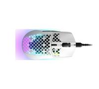 SteelSeries Mouse Aerox 3 Ottico 8500 DPI Mano Destra Cavo Bianco