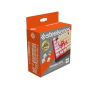 SteelSeries PrismCaps - Copritasteri a doppio colpo in stile budino - Resistente termoplastico PBT - Compatibile con la maggior parte delle tastiere meccaniche - Gambi MX - Bianco
