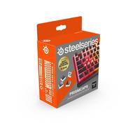 SteelSeries PrismCaps, Copritasti in stile pudding a doppio scatto, Robusta termoplastica PBT, Compatibile con la maggior parte delle tastiere meccaniche, Steli MX, Nera (Layout US)