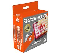 SteelSeries PrismCaps, Copritasti in stile pudding a doppio scatto, Robusta termoplastica PBT, Compatibile con la maggior parte delle tastiere meccaniche, Steli MX, Bianca (Layout UK)