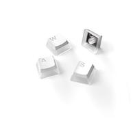 SteelSeries PrismCaps, Copritasti in stile pudding a doppio scatto, Robusta termoplastica PBT, Compatibile con la maggior parte delle tastiere meccaniche, Steli MX, Bianca (Layout US)