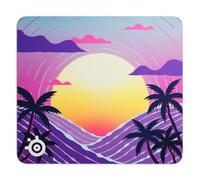 SteelSeries QcK Tappetino mouse gaming in tessuto Large - Edizione limitata Neon Sunset