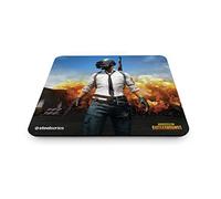 Steelseries QcK+, Tappetino per Mouse da Gioco, 45 X 40 X 4 Centimetri, Tessuto, Base in Gomma, PUBG Erangel