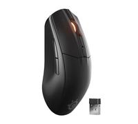 SteelSeries Rival 3 Wireless Gen 2 - Mouse da gioco - 2,4 GHz e Bluetooth - Sensore ottico TrueMove Air da 18000 DPI - Durata 60 milioni di clic - Leggero - Piedini 100% PTFE - Nero