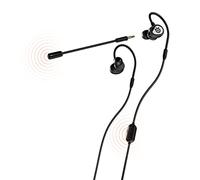 SteelSeries Tusq - Cuffie in-ear da gioco per dispositivi mobili - doppio microfono con maniche rimovibili - cuffie con sospensione ergonomica - per dispositivi mobili - nere