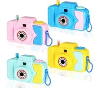 Steemjoey 4PCS Macchina Fotografica per Bambinis, Giocattolo educativo per Bambini, Mini giocattolo della macchina fotografica con l'obiettivo delle immagini animali, Regalo di Compleanno per Bambinis