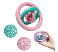Steemjoey Fidget Giocattoli, Infinite Flip Funny Sensory Fidget Toy, Giocattoli a Punta di Dita per Alleviare L'ansia Giochi per Autismo ADHD Bambini Adulto (Rosa Verdastro)