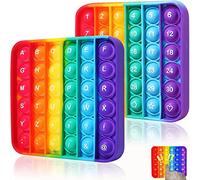 Steemjoey Pop, Push Bubble Antistress Pop Gioco Sensoriale Giocattolo in Silicone Sensory Toy Set, Multicolor Educativo per la Matematica Rilassante Adulti e Bambini [Casuale]