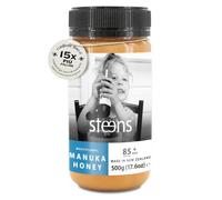 Steens Miele di Manuka - MGO 85+ - Miele Manuka Multiflorale grezzo 100% certificato - Invasettato e sigillato in Nuova Zelanda - Manuka Honey - 500 g