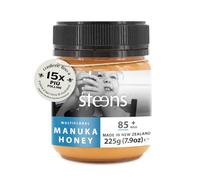 Steens Miele di Manuka MGO 85+ - Miele Multiflorale Grezzo 100% Certificato - Invasettato e Sigillato in Nuova Zelanda - 225 g