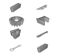 Steering Rack Kit for Tamiya CC-01 RC Model - Enhanced Version V1