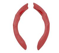 Steering Wheel Cover, Warm Anti Slip Soft Auto Accessory, 15.75in Black Steering Wheel Protector for Trucks, daily commute car accessories, Soft Leather Padded Wheels Cover