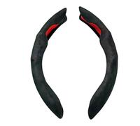 Steering Wheel Cover, Warm Anti Slip Soft Auto Accessory, 15.75in Black Steering Wheel Protector for Trucks, daily commute car accessories, Soft Leather Padded Wheels Cover