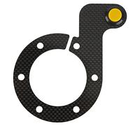 Steering Wheel Horn Button 6 Hole Carbon Fiber Touch Sensitive Replacement for, Nardi, VERTEX Racing Steering Wheel (Giallo)