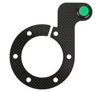 Steering Wheel Horn Button 6 Hole Carbon Fiber Touch Sensitive Replacement for, Nardi, VERTEX Racing Steering Wheel (Verde)