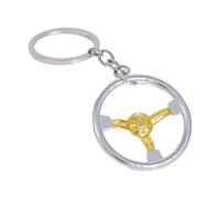 Steering Wheel Metal Keychain, Keychain Pendant, Anti-Lost Key Ring | 3D Metal Key Chain Car Interior Decor Dangling Creative Stylish Distinct Keychains Charm Ornament for Car Accessories