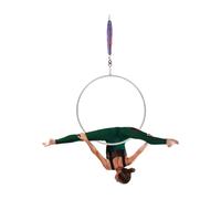 Steeviuzj Set di cerchi per antenna, 95 cm, con hardware completo, sistema di sicurezza da 1 tonnellata, in acciaio inox, anello per danza, yoga, circo, acrobatica