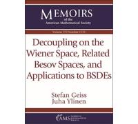 Stefan Geiss Ju Decoupling on the Wiener Space, Related Besov Spaces (Tascabile)