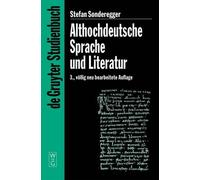 Stefan Sonderegger Althochdeutsche Sprache und Literatur (Copertina rigida)
