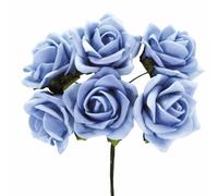 STEFANAZZI 18 Pezzi Ø 4,5 cm Rose in Gomma crepla per bomboniere Matrimonio cresima Comunione Battesimo Compleanno Decorazioni per sacchettini e scatoline