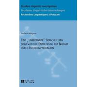 Stefanie Wagner Eine unbekannte Sprache lesen oder Von der En (Copertina rigida)