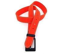 Stefano Corsini Cintura uomo originale Evolution Belt AMD Anti Metal Detector (Girovita/Waist size cm 115, Arancio/Orange)
