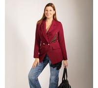 Stefano Ghilardi Blazer doppiopetto con tigre ricamata