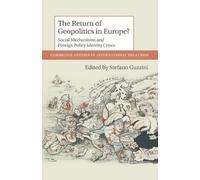 Stefano Guzzini The Return of Geopolitics in Europe? (Tascabile)