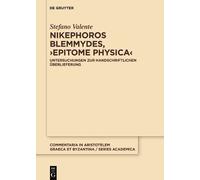 Stefano Valente Nikephoros Blemmydes, ›Epitome physica‹ (Copertina rigida)