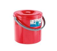 Stefanplast Pattumiera Eureka Rossa 25 Litri Con Coperchio 20255-Stef