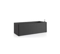 STEFANPLAST Bac a fleurs rectangulaire Natural Delux - 100x43xH33cm - 90 + 6,5L dans la reserve - Anthracite